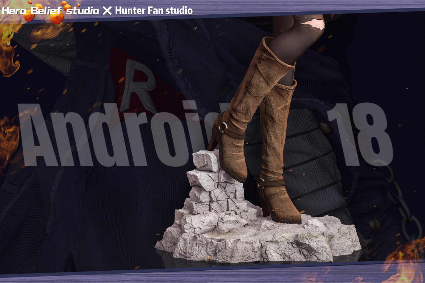 HERO BELIEF x HUNTER FAN STUDIO – DRAGON BALL Z: CHARM SERIES, ANDROID 18 (18+) [PRE-ORDER]