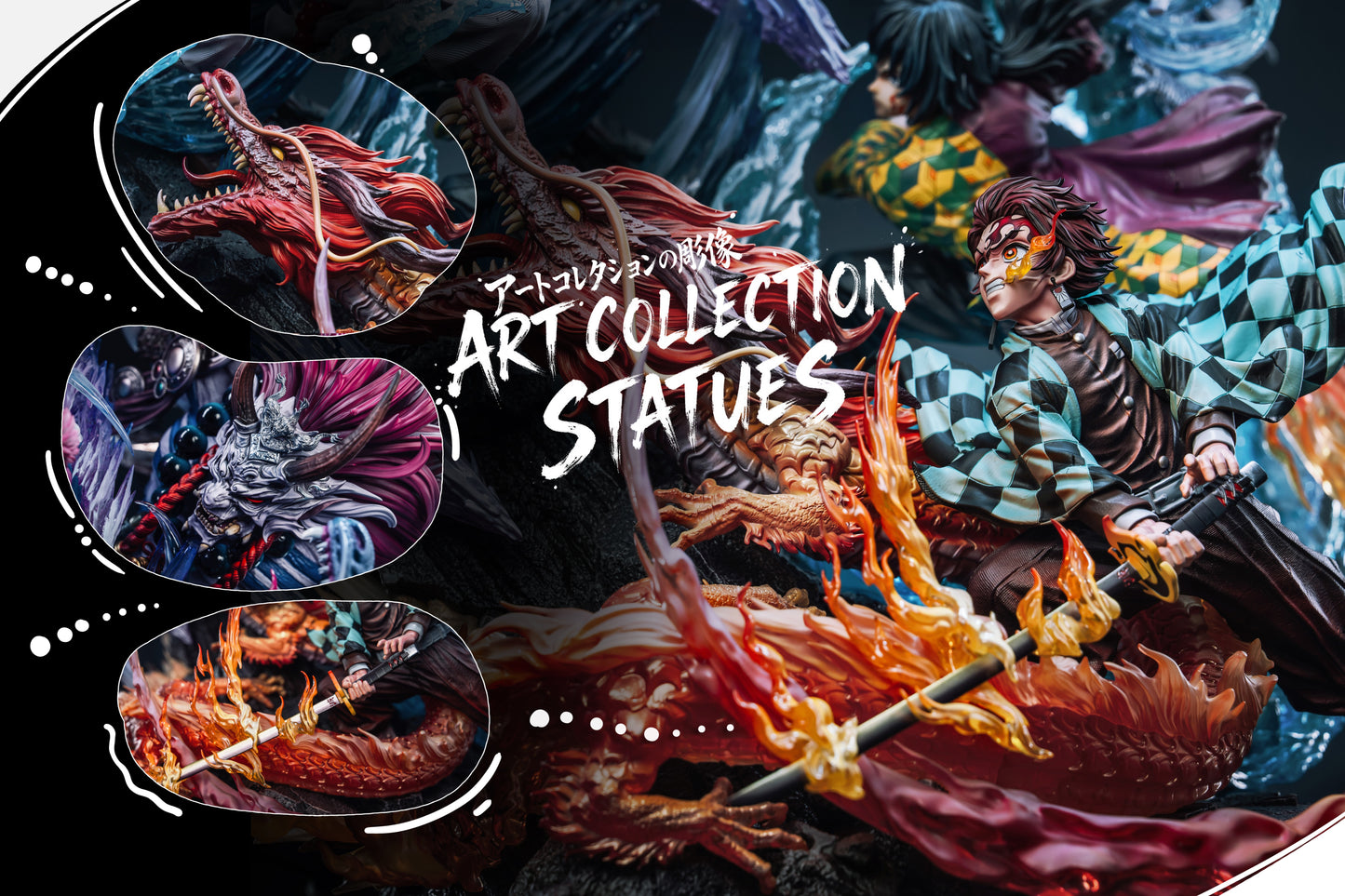 HERTZ STUDIO - DEMON SLAYER: TANJIRO AND GIYU VS AKAZA [PRE-ORDER]
