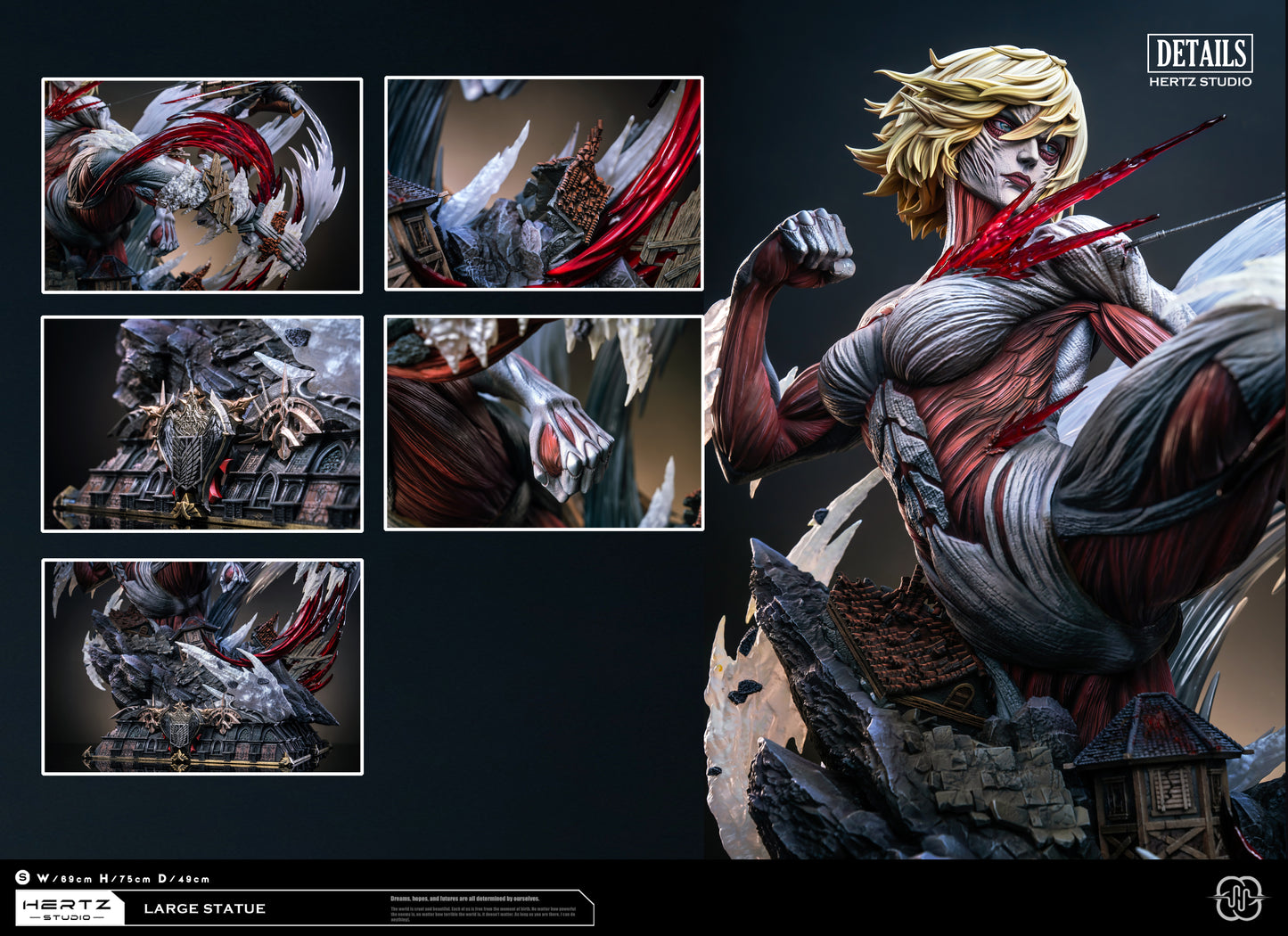 HERTZ STUDIO – ATTACK ON TITAN: 3. MIKASA ACKERMAN VS THE FEMALE TITAN [PRE-ORDER]