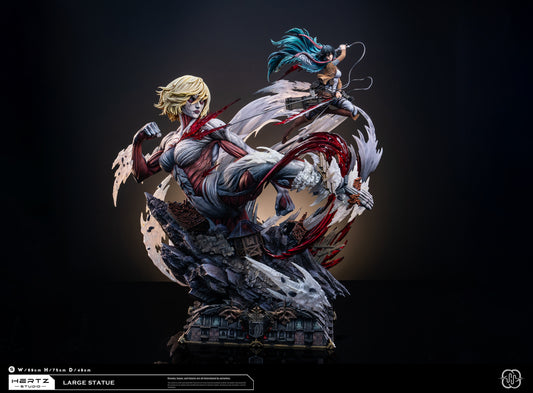 HERTZ STUDIO – ATTACK ON TITAN: 3. MIKASA ACKERMAN VS THE FEMALE TITAN [PRE-ORDER]