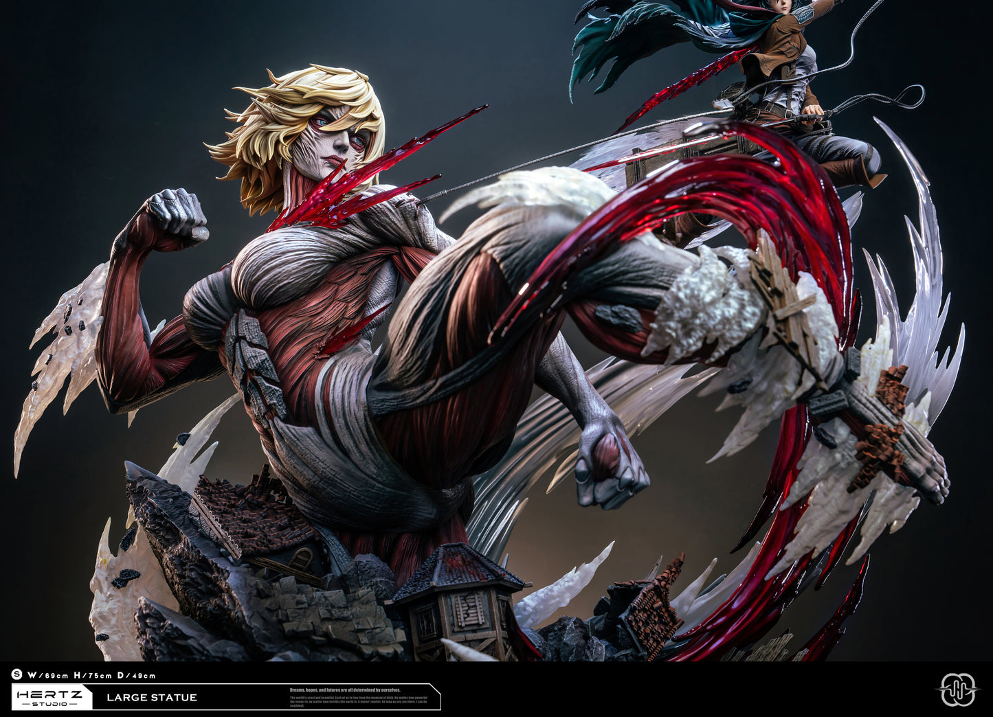 HERTZ STUDIO – ATTACK ON TITAN: 3. MIKASA ACKERMAN VS THE FEMALE TITAN [PRE-ORDER]