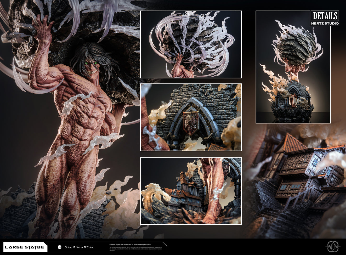 HERTZ STUDIO – ATTACK ON TITAN: 5. BOULDER LIFTING EREN [PRE-ORDER]