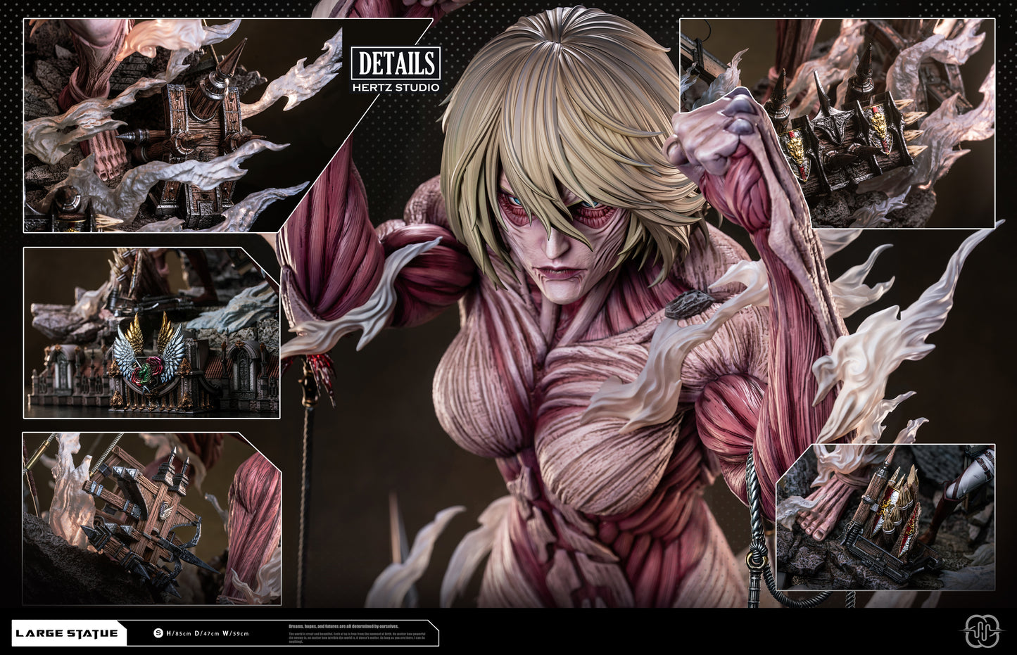 HERTZ STUDIO – ATTACK ON TITAN: "DIAMONDS AND ROSES" ANNIE LEONHART [PRE-ORDER]