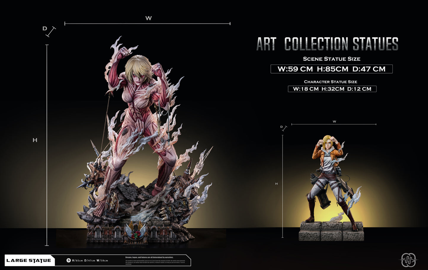HERTZ STUDIO – ATTACK ON TITAN: "DIAMONDS AND ROSES" ANNIE LEONHART [PRE-ORDER]