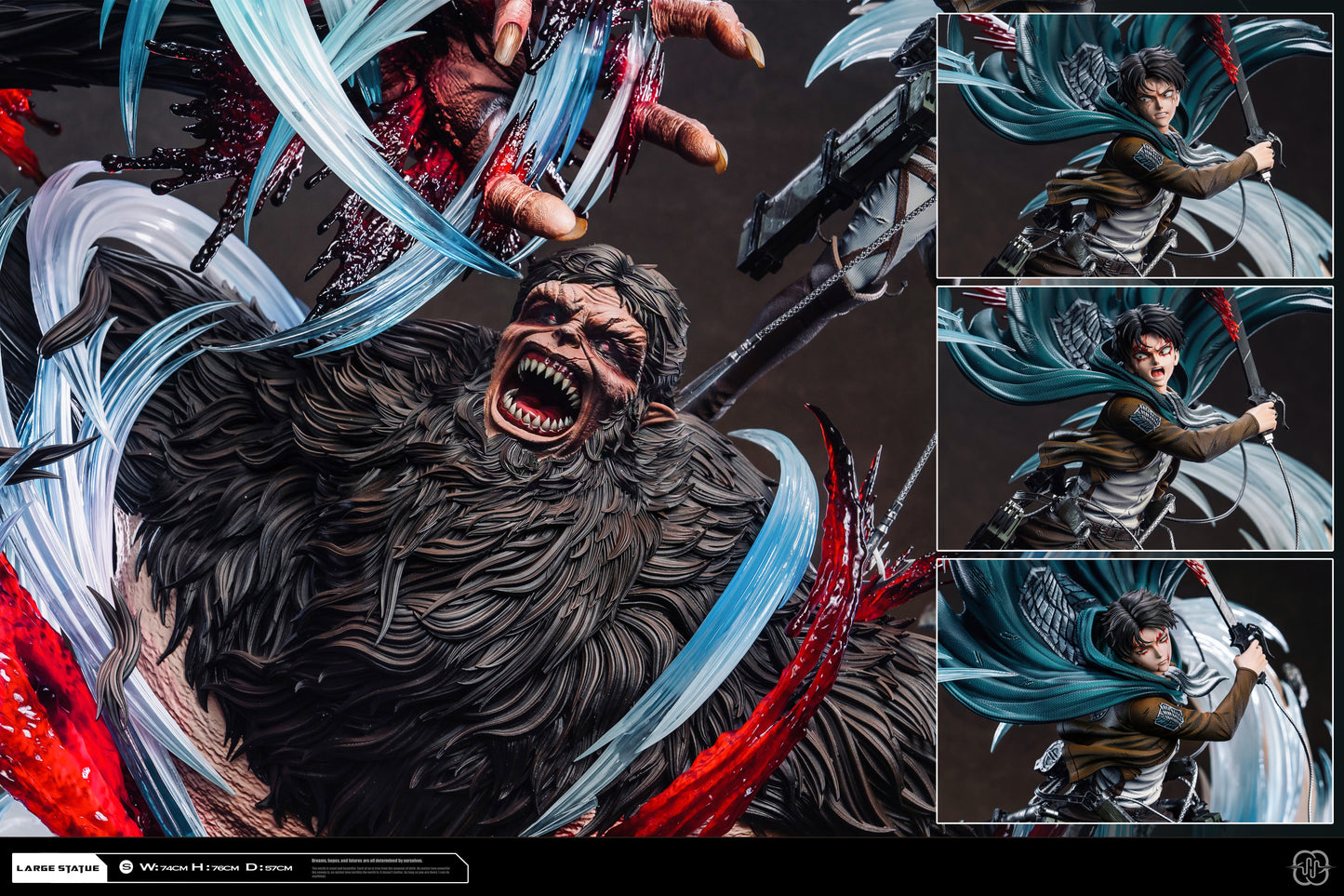 HERTZ STUDIO – ATTACK ON TITAN: LEVI ACKERMAN VS BEAST TITAN 2.0 [PRE-ORDER]