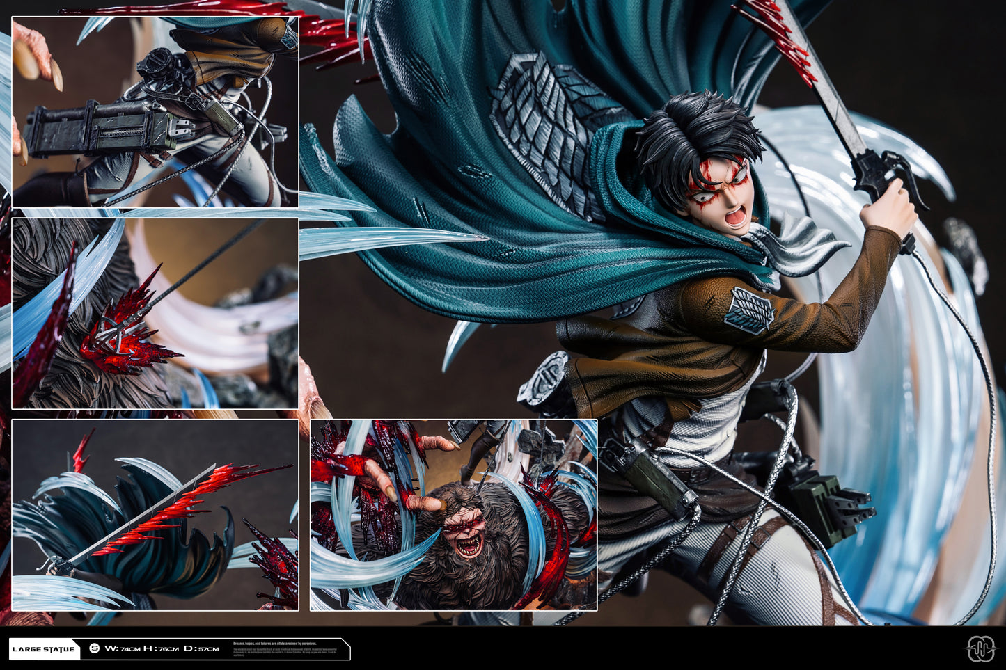HERTZ STUDIO – ATTACK ON TITAN: LEVI ACKERMAN VS BEAST TITAN 2.0 [PRE-ORDER]