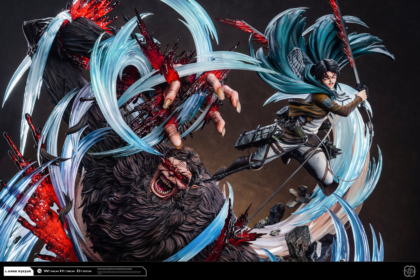 HERTZ STUDIO – ATTACK ON TITAN: LEVI ACKERMAN VS BEAST TITAN 2.0 [PRE-ORDER]