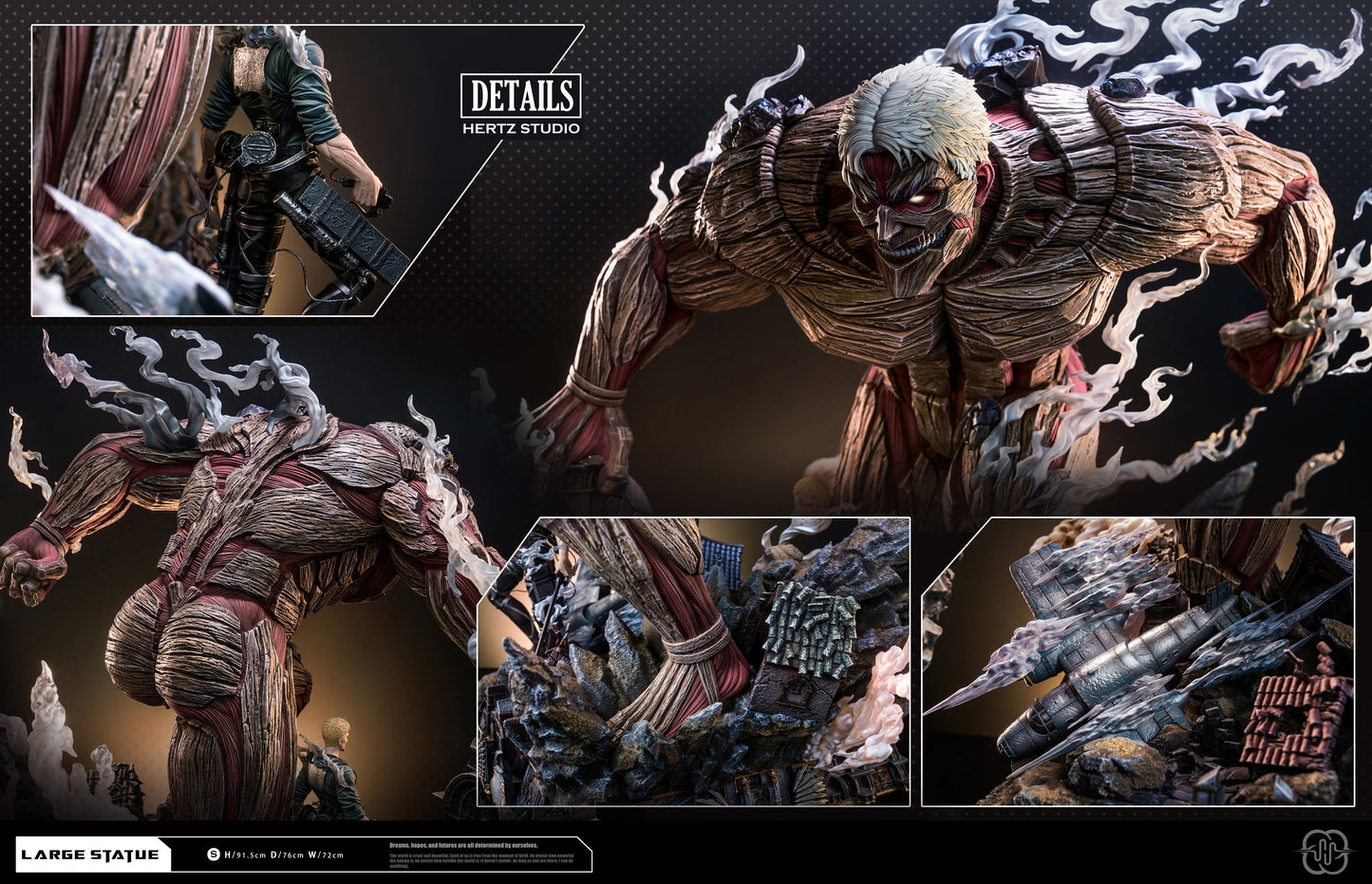 HERTZ STUDIO – ATTACK ON TITAN: MARLEY'S SHIELD, ARMORED TITAN [PRE-ORDER]