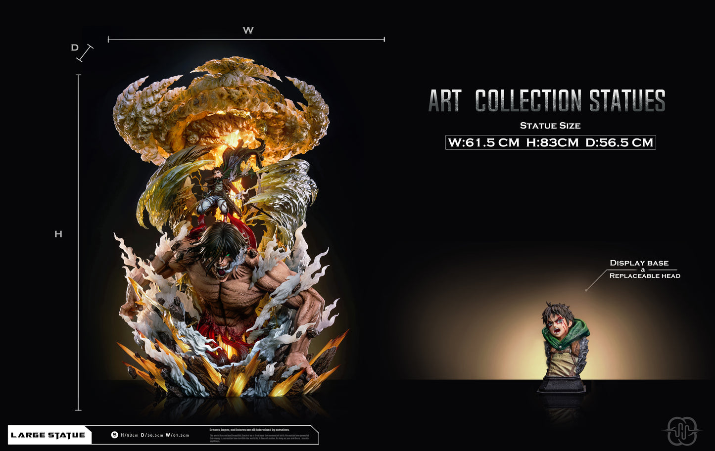 HERTZ STUDIO – ATTACK ON TITAN: SCATTERED CLOUDS EREN YEAGER [PRE-ORDER]