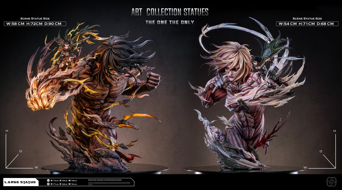 HERTZ STUDIO - ATTACK ON TITAN THE ONE THE ONLY ATTACK TITAN AND FEMALE TITAN 16