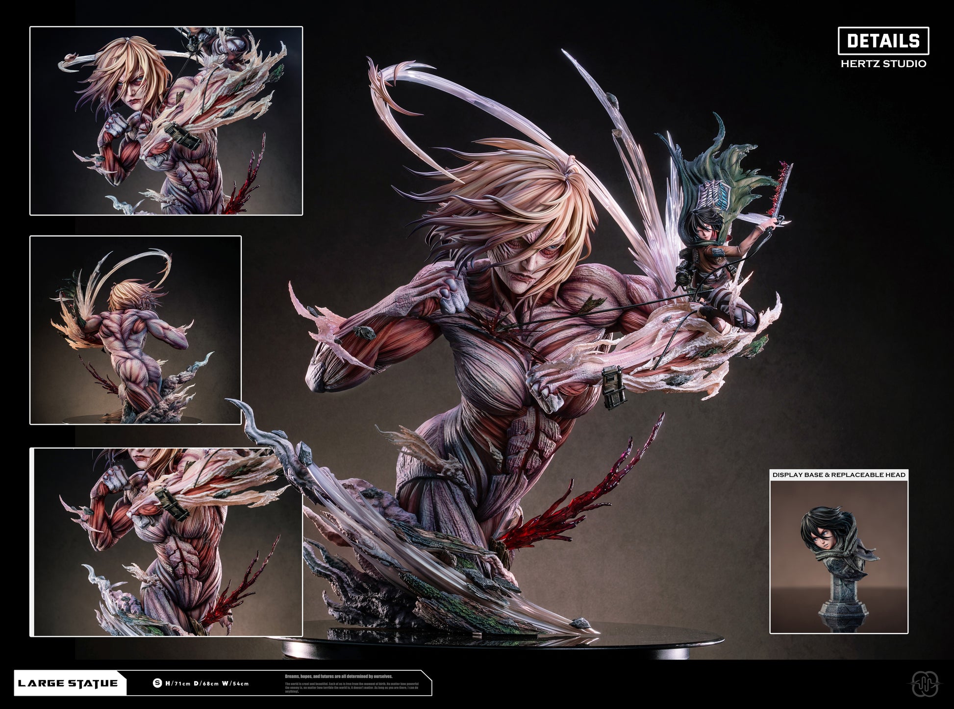 HERTZ STUDIO - ATTACK ON TITAN THE ONE THE ONLY ATTACK TITAN AND FEMALE TITAN 2