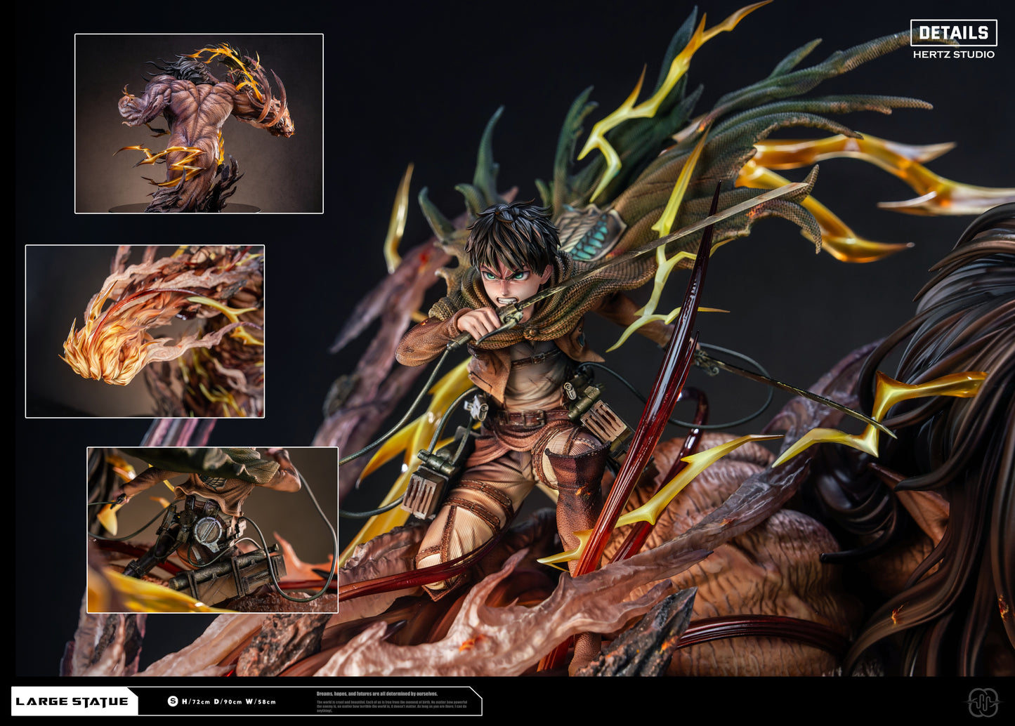 HERTZ STUDIO - ATTACK ON TITAN THE ONE THE ONLY ATTACK TITAN AND FEMALE TITAN 3