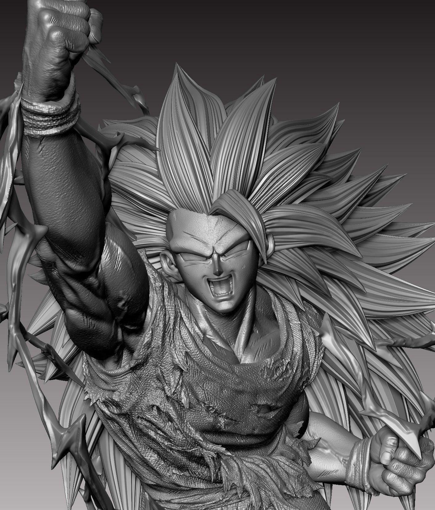 HUBEN STUDIO – DRAGON BALL Z: DRAGON FIST SUPER SAIYAN 3 GOKU [PRE-ORDER]