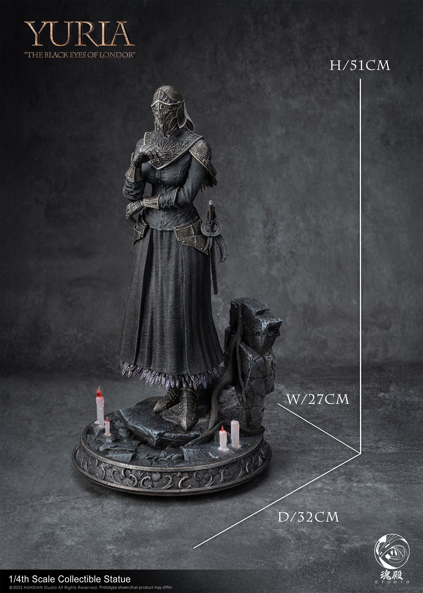 HUN DIAN STUDIO – DARK SOULS 3: YURIA OF LONDOR [PRE-ORDER]