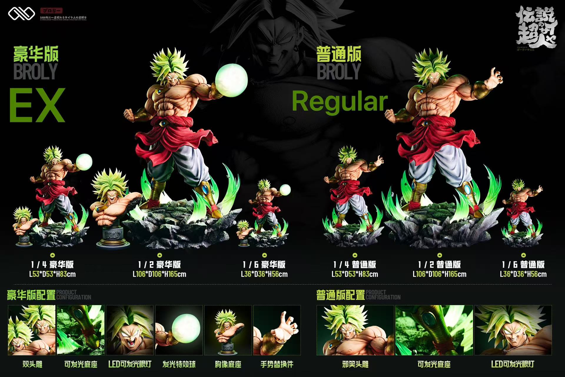 ☆EX版 1/4 ブロリー infinite studio スタチュー INFINITE STUDIO – DRAGON BALL Z: BROLY [PRE-ORDER] – FF COLLECTIBLES