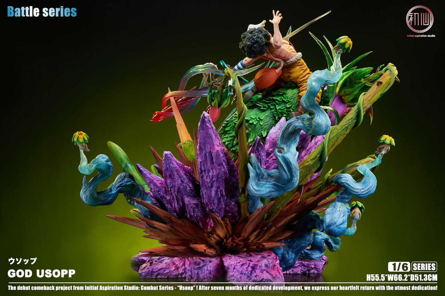 INITIAL ASPIRATION STUDIO – ONE PIECE: BATTLE SERIES, GOD USOPP [IN STOCK]