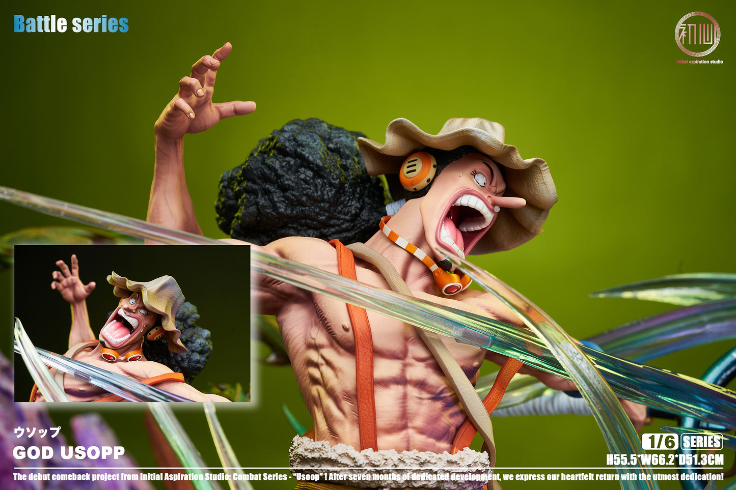 INITIAL ASPIRATION STUDIO – ONE PIECE: BATTLE SERIES, GOD USOPP [PRE-ORDER]