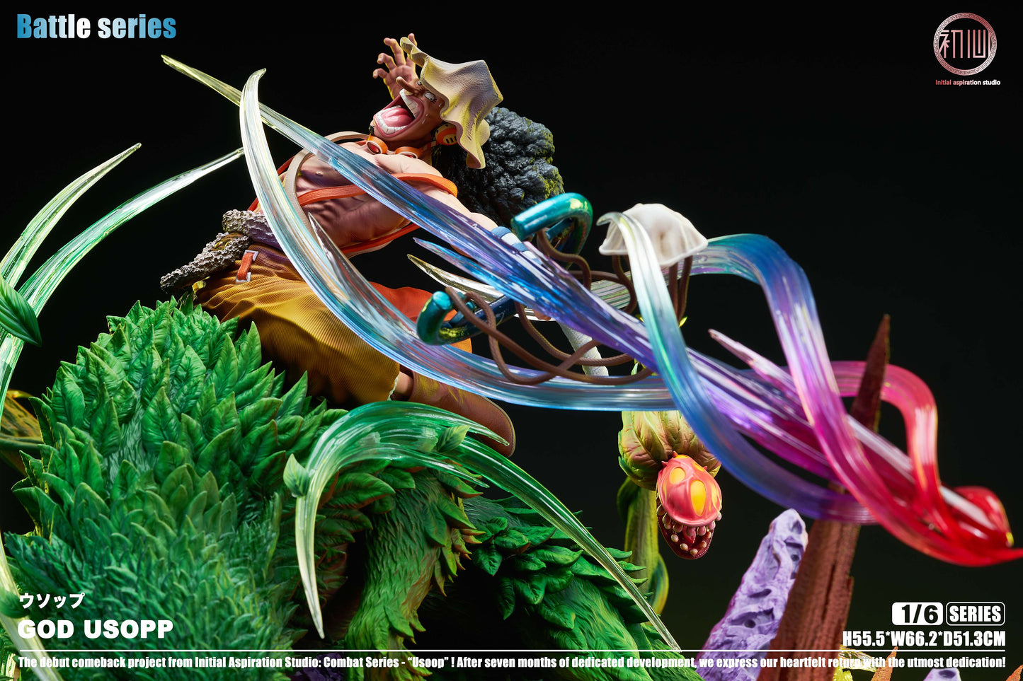 INITIAL ASPIRATION STUDIO – ONE PIECE: BATTLE SERIES, GOD USOPP [IN STOCK]