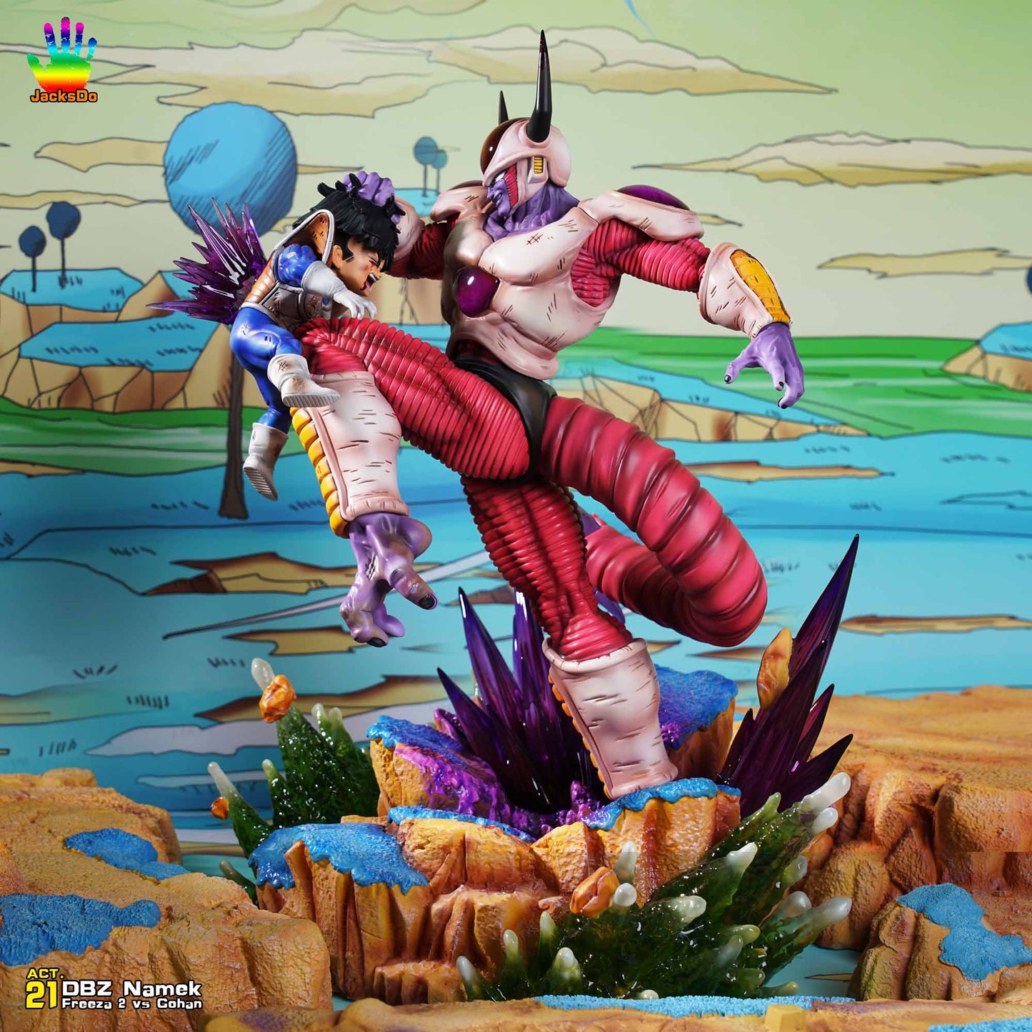 JACKSDO STUDIO – DRAGON BALL Z: NAMEK SERIES ACT.21 SECOND FORM FRIEZA VS GOHAN [PRE-ORDER]