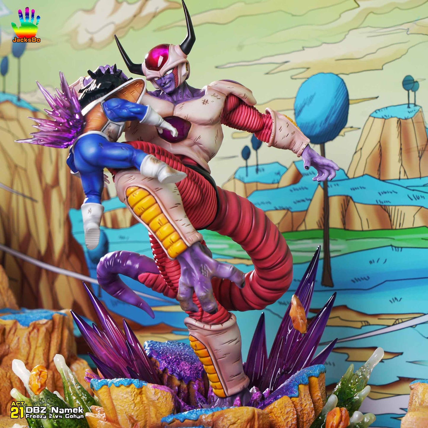JACKSDO STUDIO – DRAGON BALL Z: NAMEK SERIES ACT.21 SECOND FORM FRIEZA VS GOHAN [PRE-ORDER]