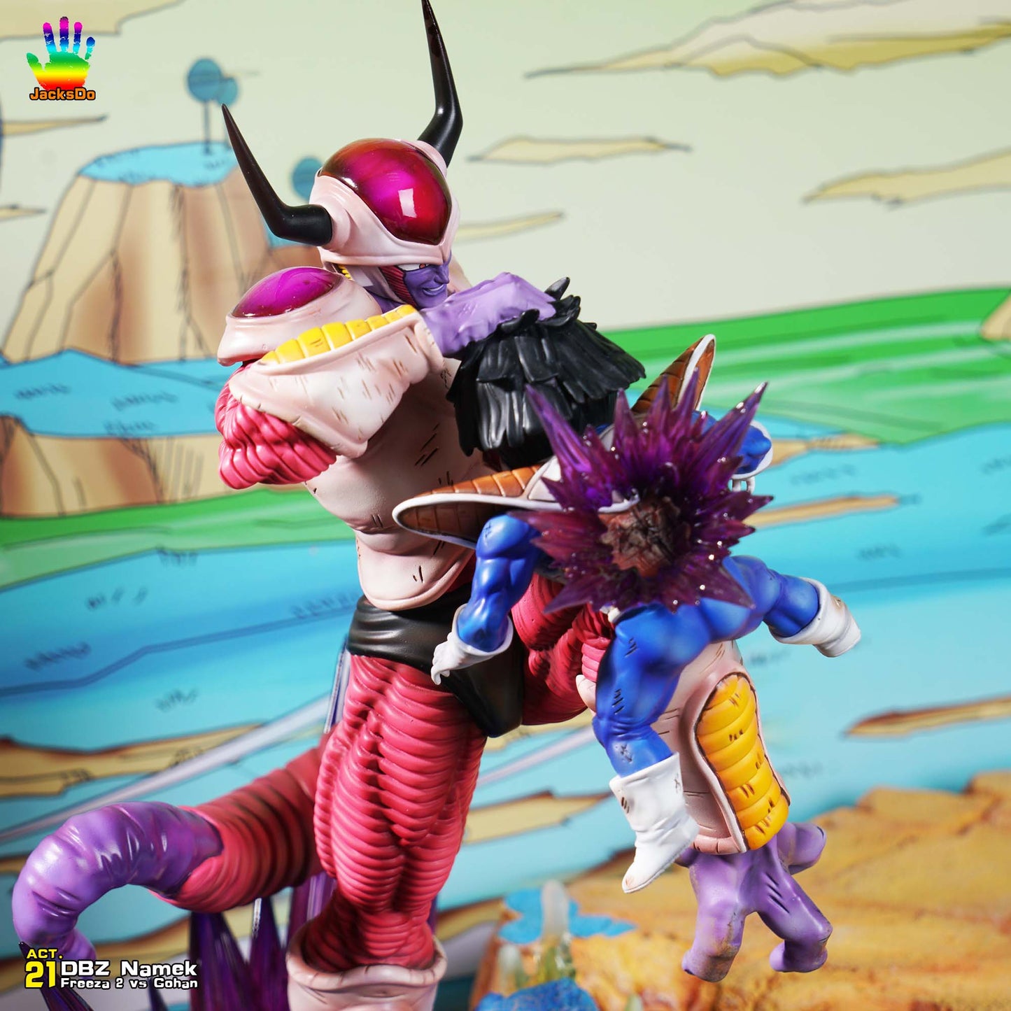 JACKSDO STUDIO – DRAGON BALL Z: NAMEK SERIES ACT.21 SECOND FORM FRIEZA VS GOHAN [PRE-ORDER]