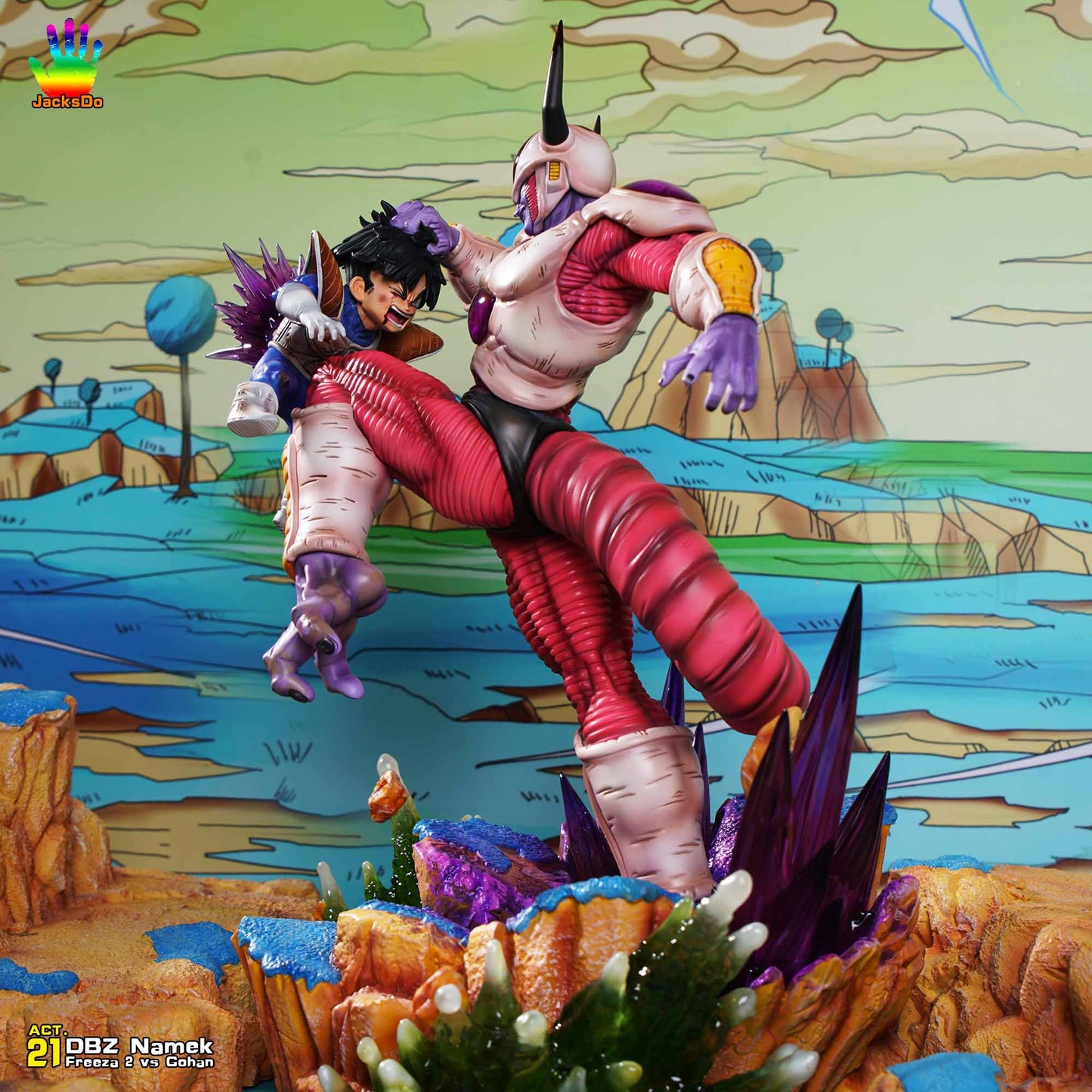 JACKSDO STUDIO – DRAGON BALL Z: NAMEK SERIES ACT.21 SECOND FORM FRIEZA VS GOHAN [PRE-ORDER]
