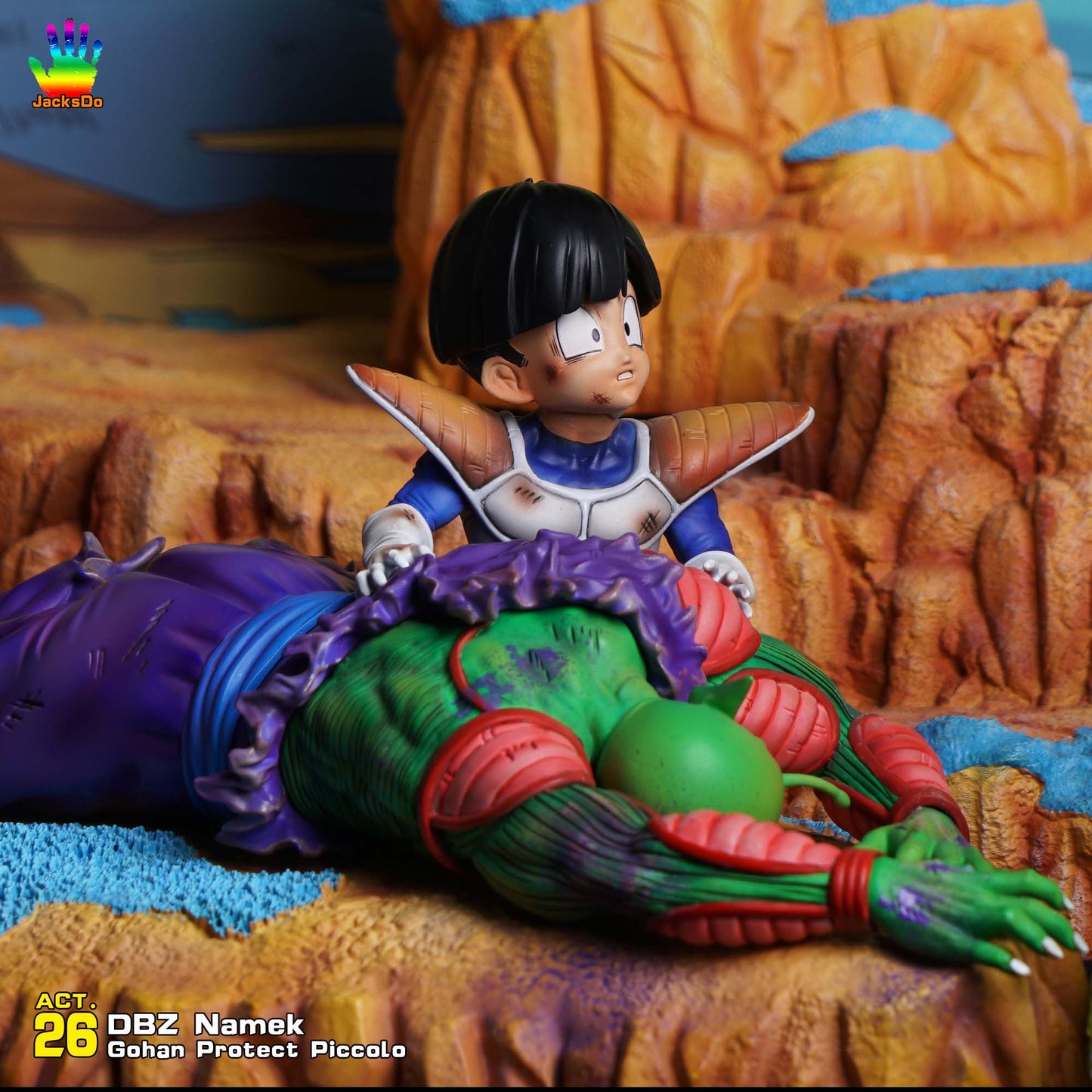 JACKSDO STUDIO – DRAGON BALL Z: NAMEK SERIES ACT.26 GOHAN PROTECTS PICCOLO [PRE-ORDER]