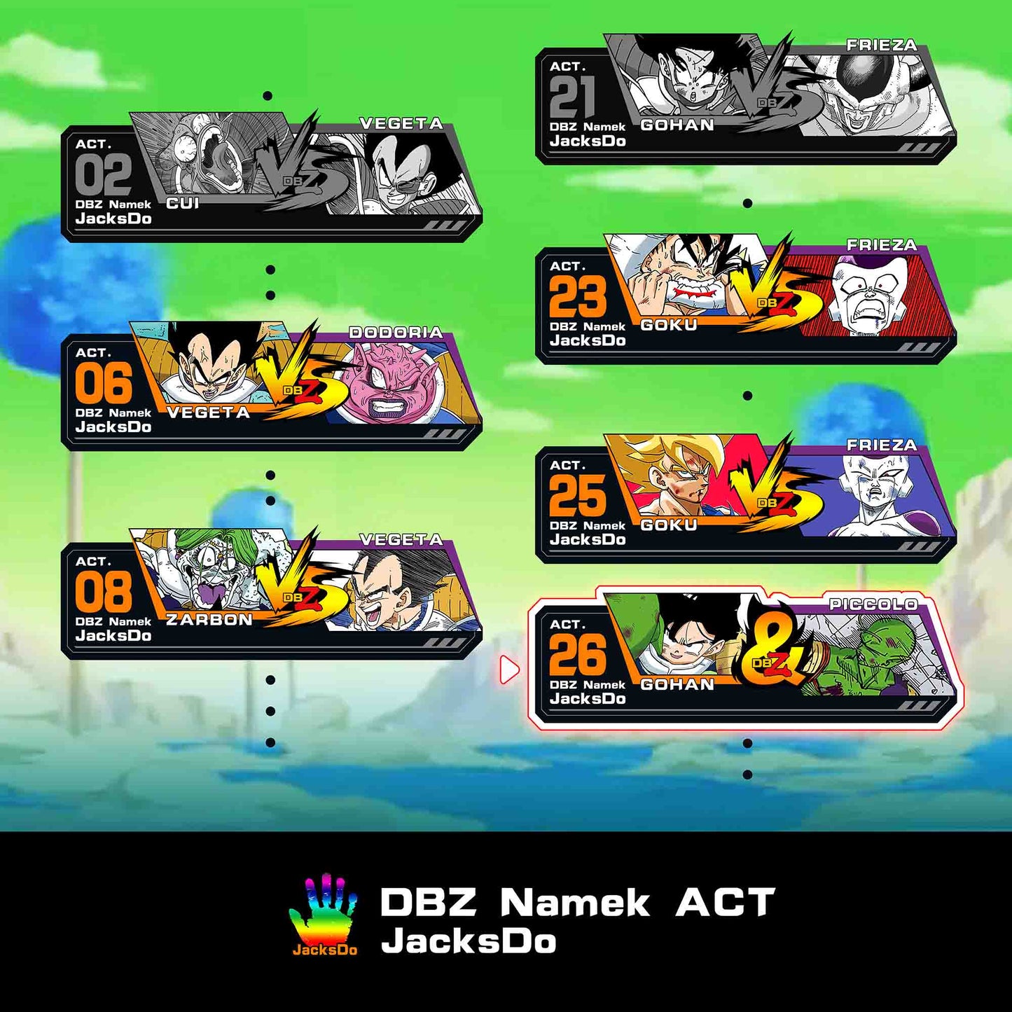 JACKSDO STUDIO – DRAGON BALL Z: NAMEK SERIES ACT.26 GOHAN PROTECTS PICCOLO [PRE-ORDER]