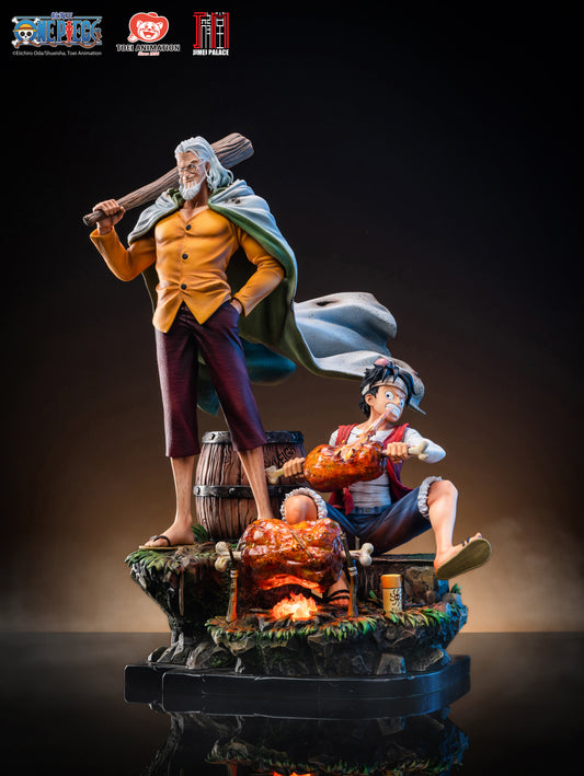 JIMEI PALACE STUDIO – ONE PIECE: MINI STATUE SERIES, LUFFY AND RAYLEIGH (LICENSED) [IN STOCK]