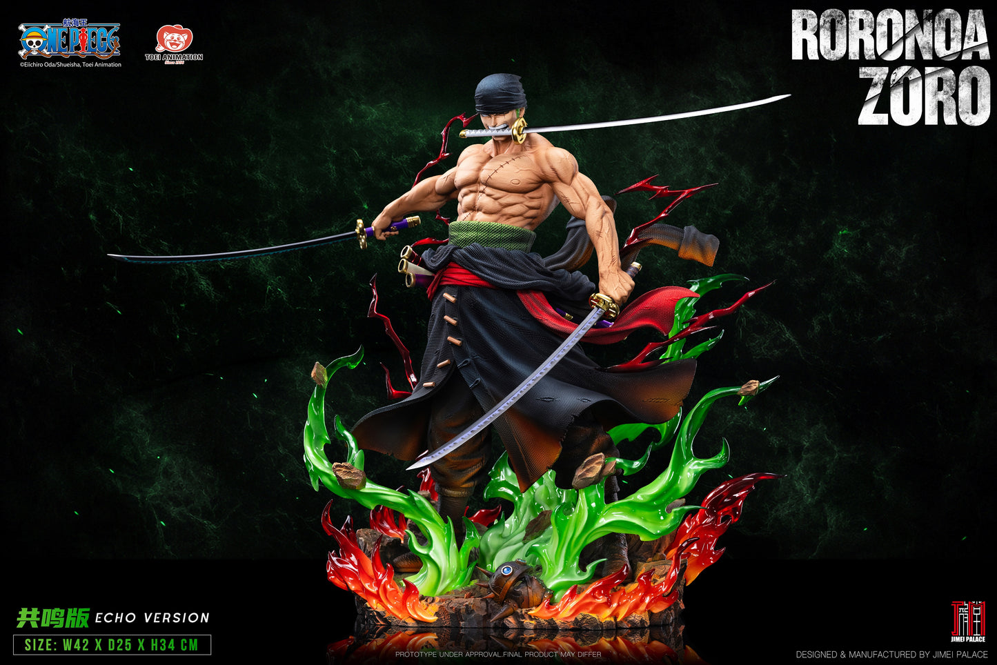 JIMEI PALACE STUDIO - ONE PIECE LEGENDARY SERIES 2. RORONOA ZORO 16 (LICENSED) 2