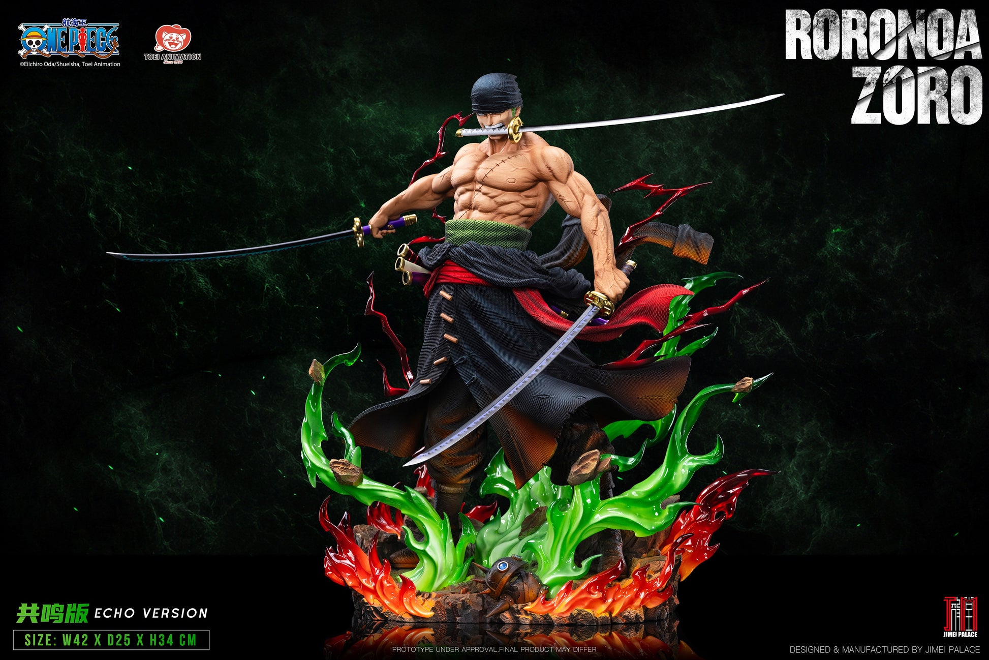 JIMEI PALACE STUDIO - ONE PIECE LEGENDARY SERIES 2. RORONOA ZORO 16 (LICENSED) 2