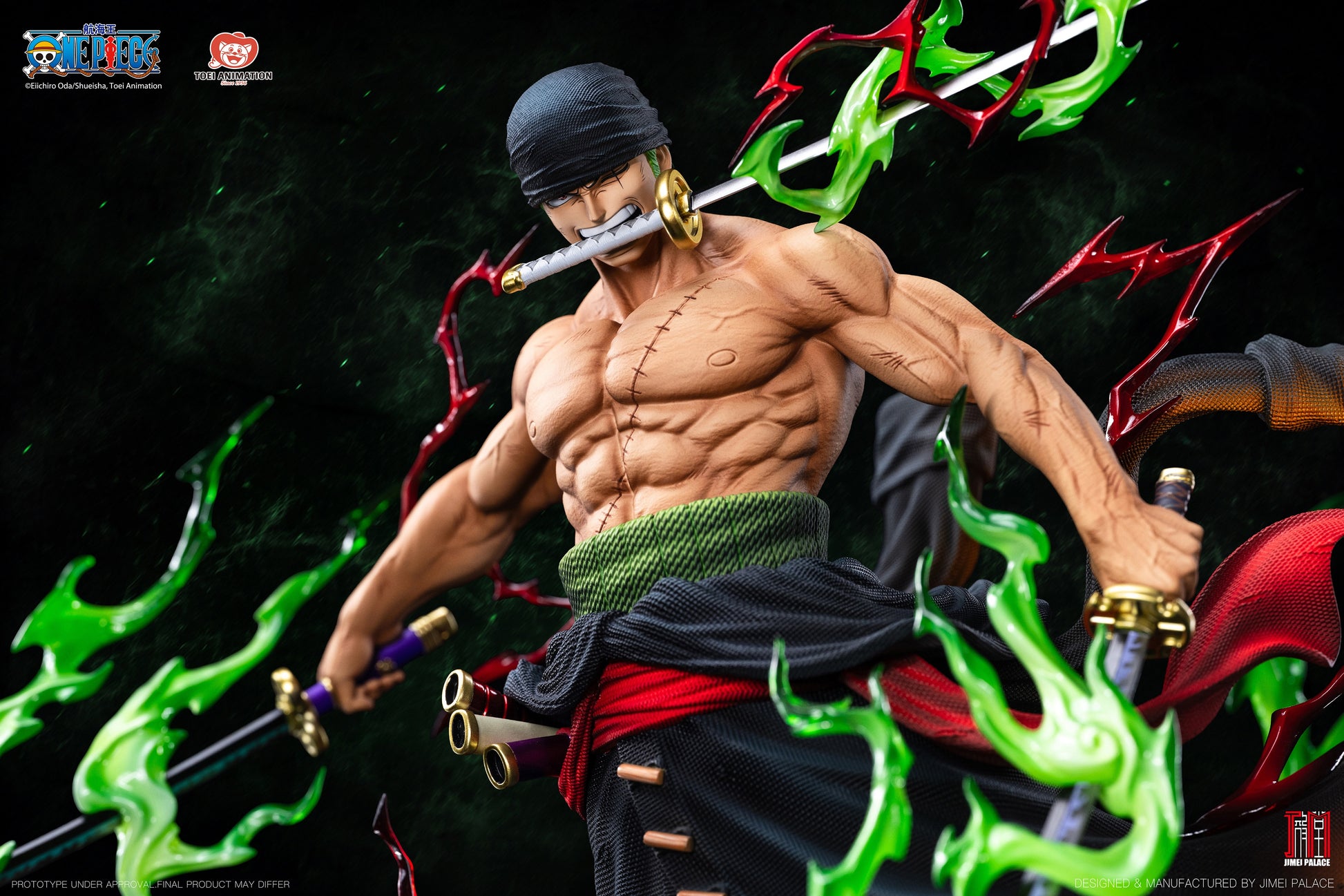 JIMEI PALACE STUDIO - ONE PIECE LEGENDARY SERIES 2. RORONOA ZORO 16 (LICENSED) 3