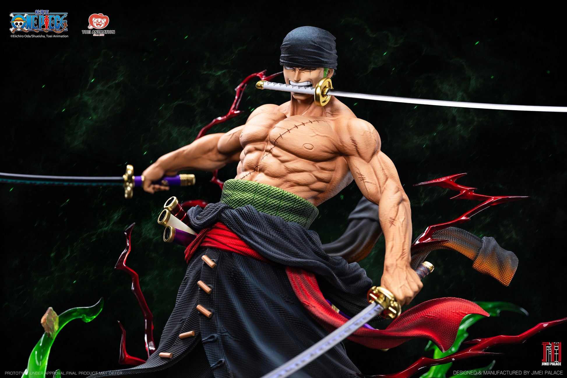 JIMEI PALACE STUDIO - ONE PIECE LEGENDARY SERIES 2. RORONOA ZORO 16 (LICENSED) 5