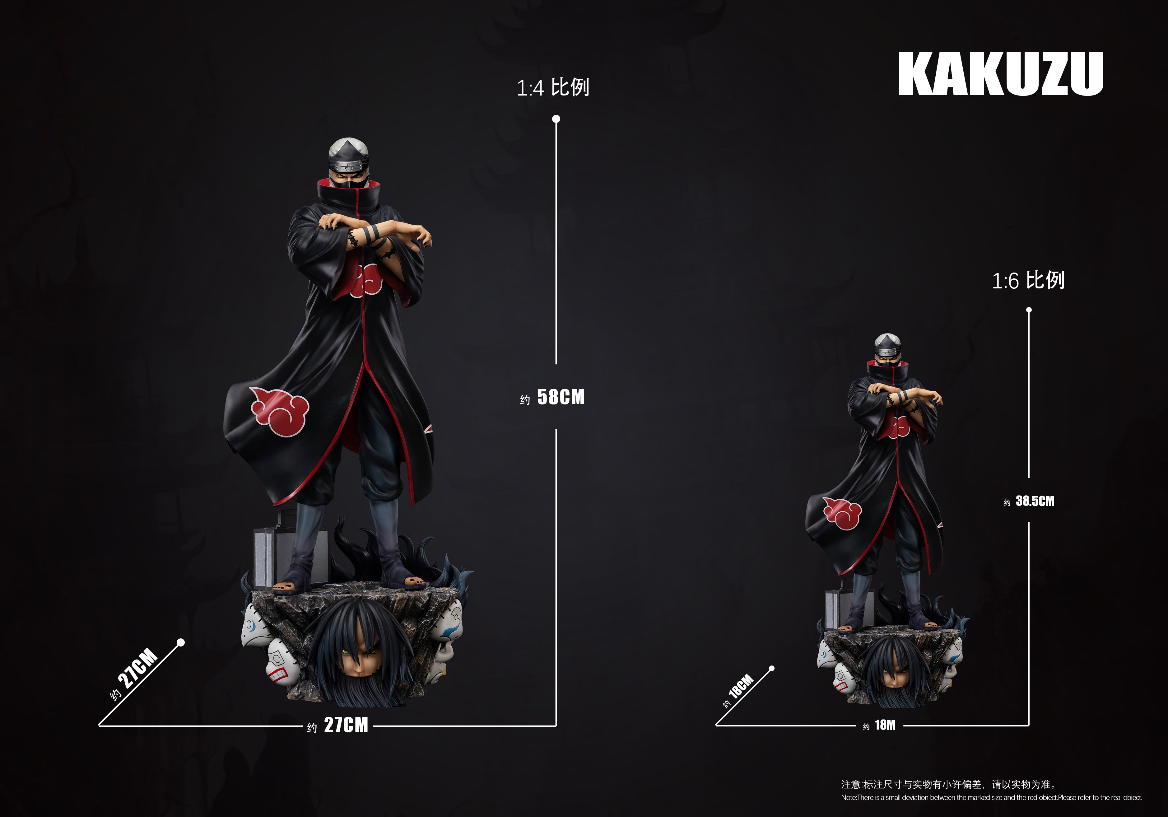 JL x SURGE STUDIO – NARUTO: AKATSUKI STANDING SERIES, KAKUZU AND