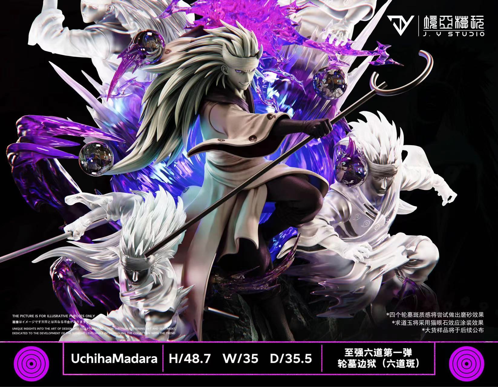 うちはマダラ JIANKE Studio Unboxing NEW Uchiha Madara Rinnegan Ver 1/4 Scale Resin