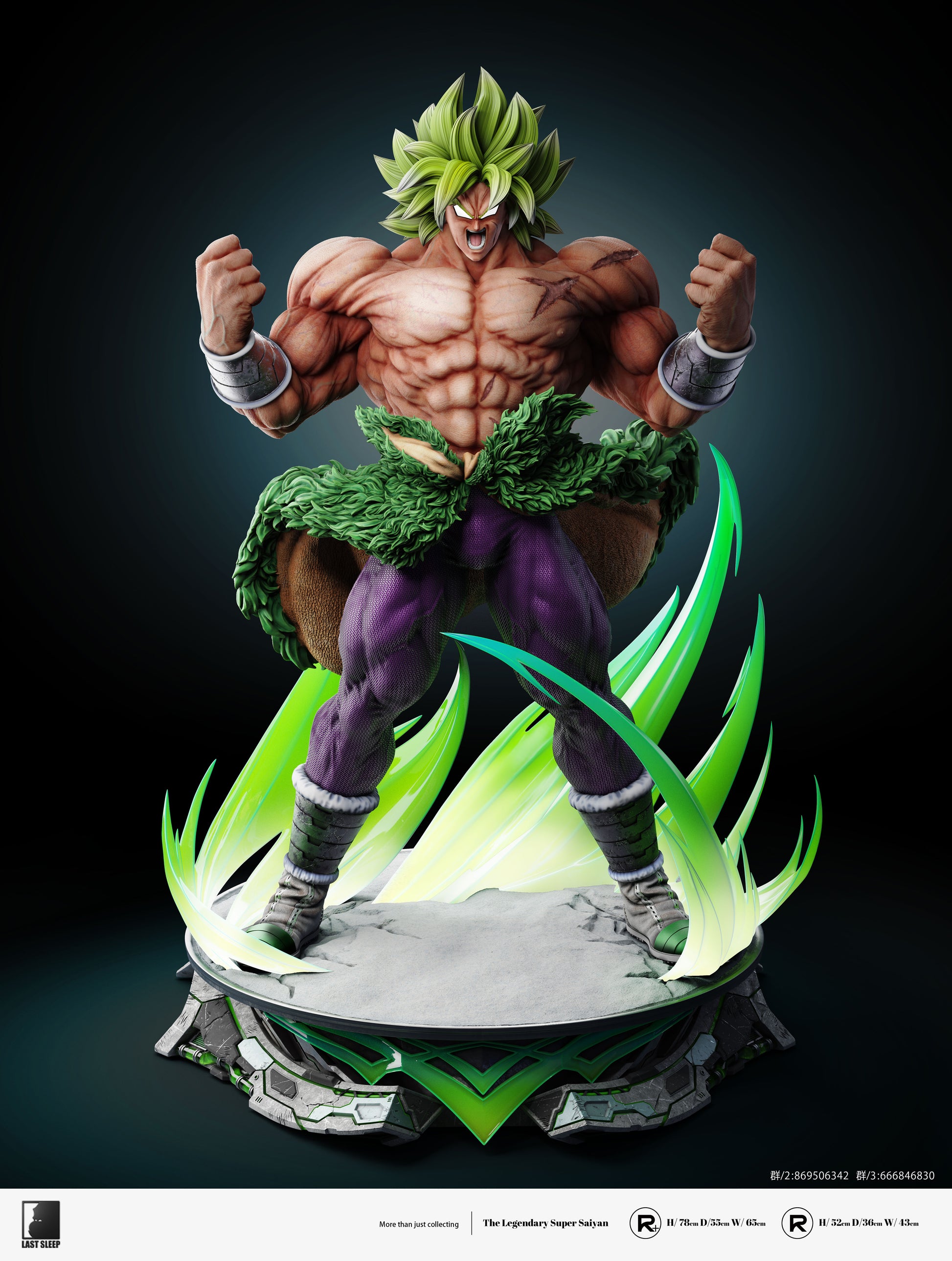 Super Saiyan Broly Statue Broly Figure Dragon Ball Super LAST