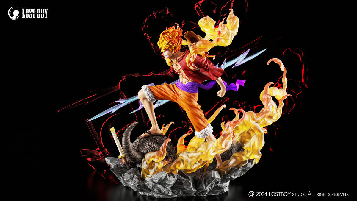 LOST BOY STUDIO – ONE PIECE: ONIGASHIMA ARC 1. NIKA LUFFY (RED VERSION ...