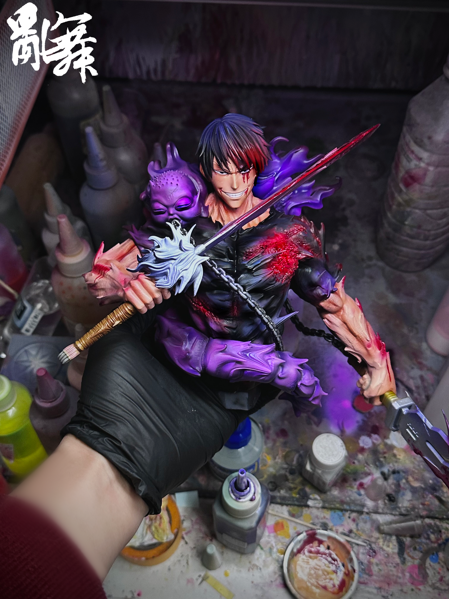 LUANWU STUDIO – JUJUTSU KAISEN: INK PAINTING BUST SERIES 1. TOJI FUSHIGURO [PRE-ORDER]