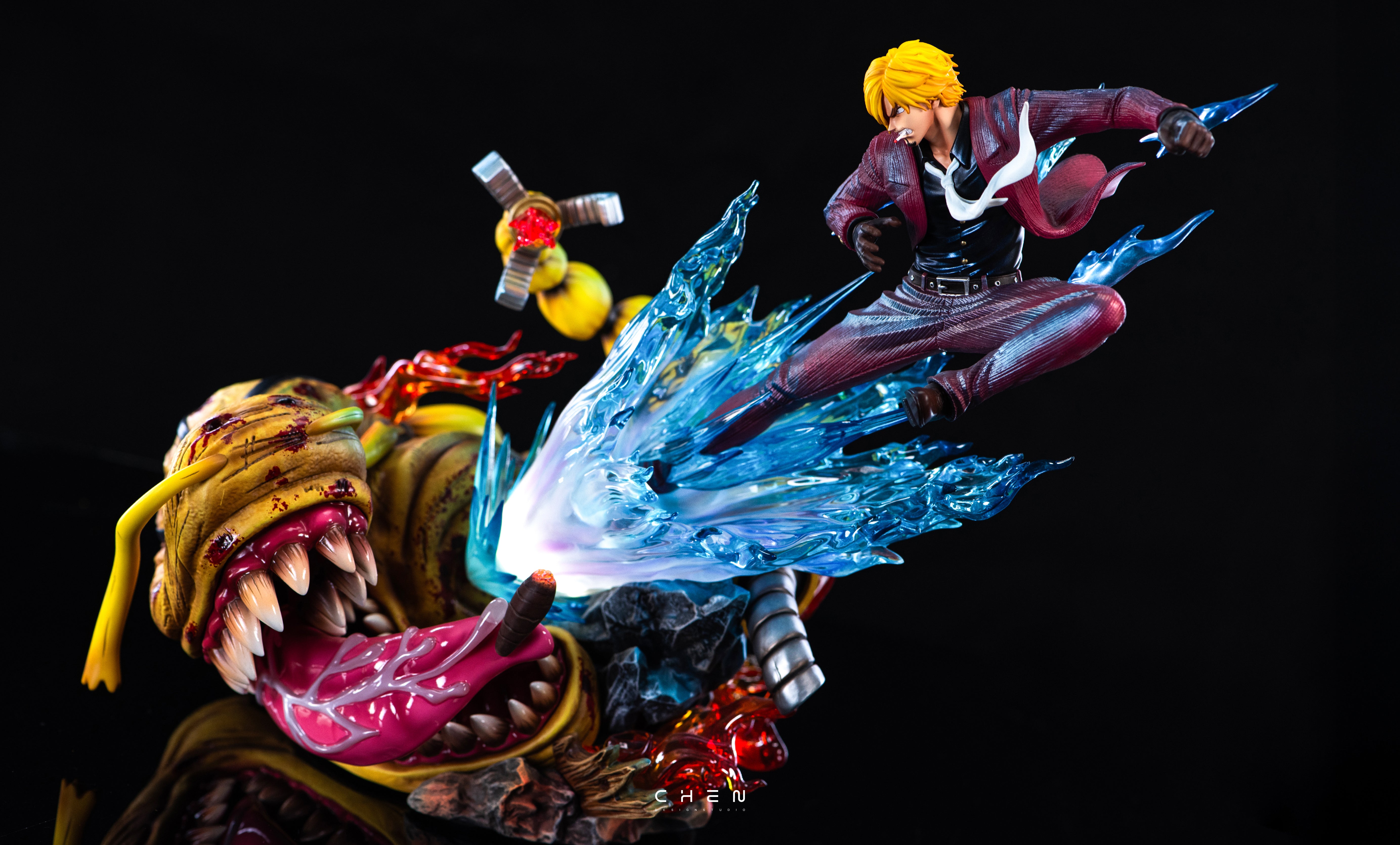 サンジVSクイーン　ワンピース フィギュア ONE PIECE　ガレージキット M-J STUDIO – ONE PIECE: SANJI VS QUEEN [IN STOCK] – FF COLLECTIBLES