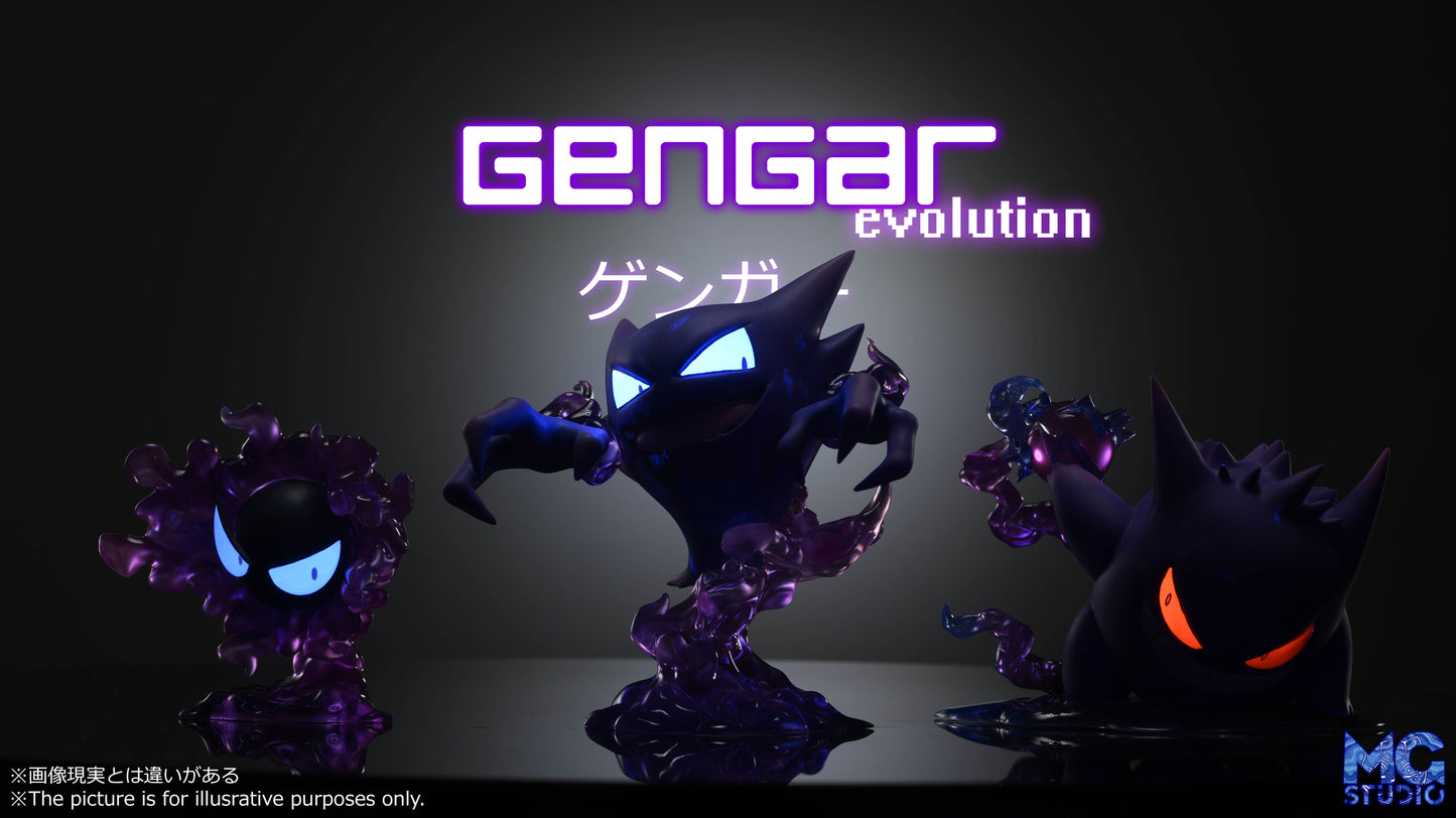 MG STUDIO – POKEMON: SCALE WORLD SERIES, GENGAR EVOLUTION FAMILY [IN STOCK]