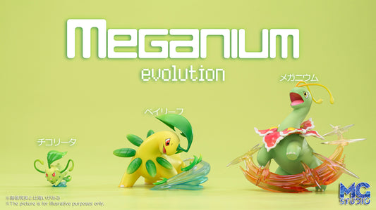 MG STUDIO – POKEMON: SCALE WORLD SERIES, MEGANIUM EVOLUTION FAMILY [IN STOCK]