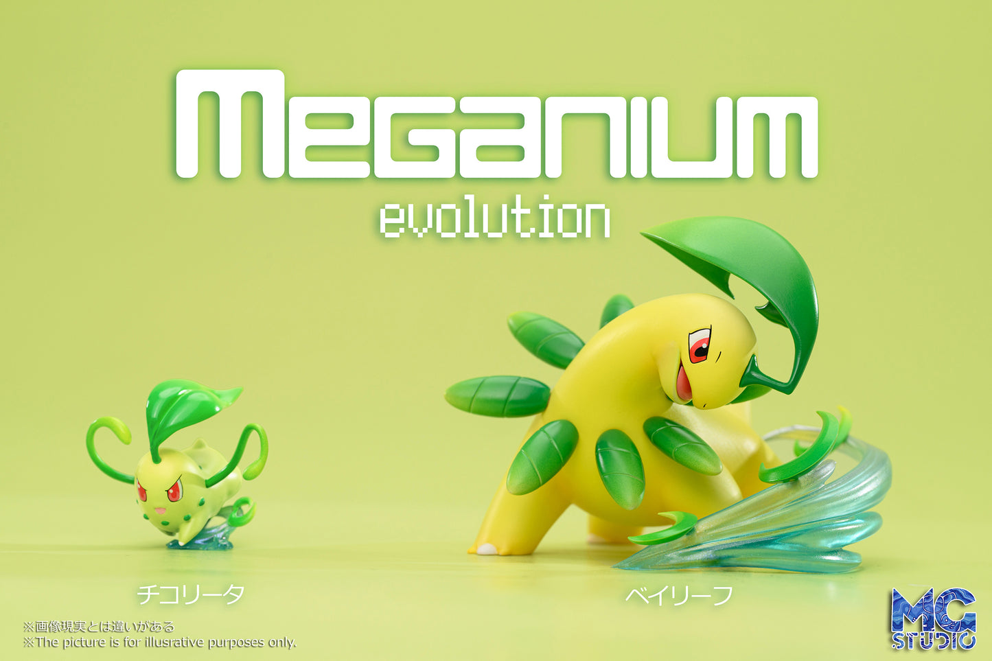 MG STUDIO – POKEMON: SCALE WORLD SERIES, MEGANIUM EVOLUTION FAMILY [IN STOCK]