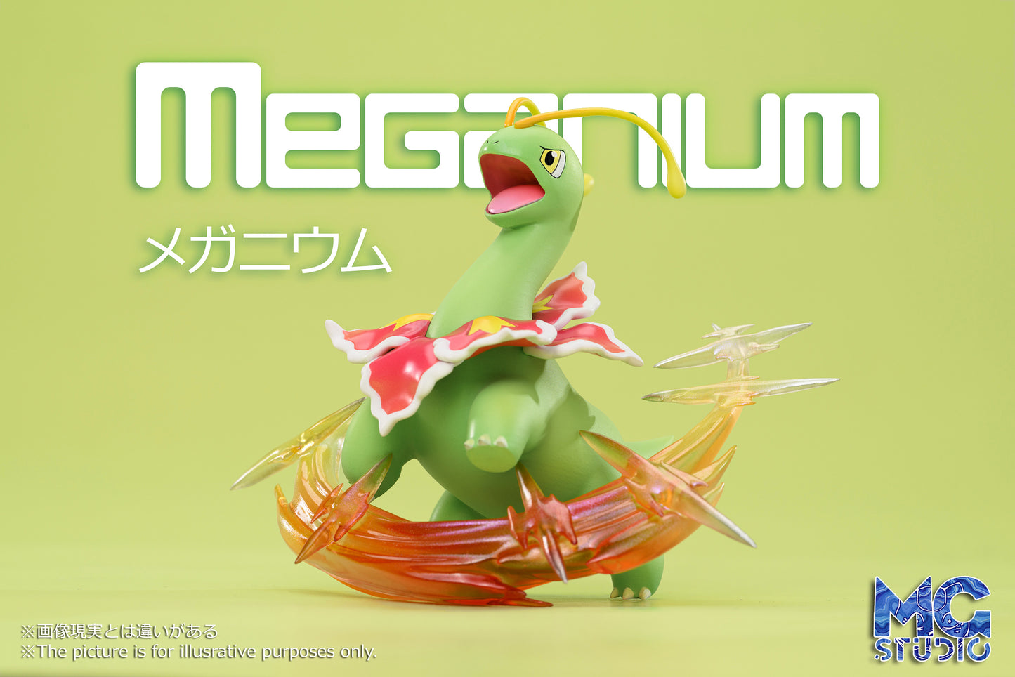 MG STUDIO – POKEMON: SCALE WORLD SERIES, MEGANIUM EVOLUTION FAMILY [IN STOCK]