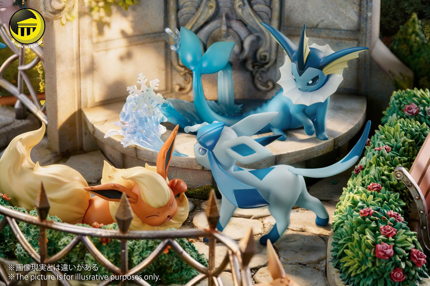 MOON SHADOW STUDIO - POKEMON: ANNIVERSARY MODEL, EEVEE FAMILY GARDEN SCENE [PRE-ORDER]