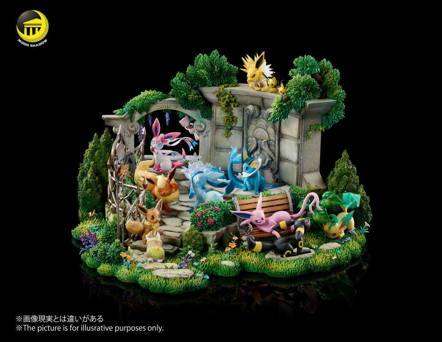 MOON SHADOW STUDIO - POKEMON: ANNIVERSARY MODEL, EEVEE FAMILY GARDEN SCENE [PRE-ORDER]