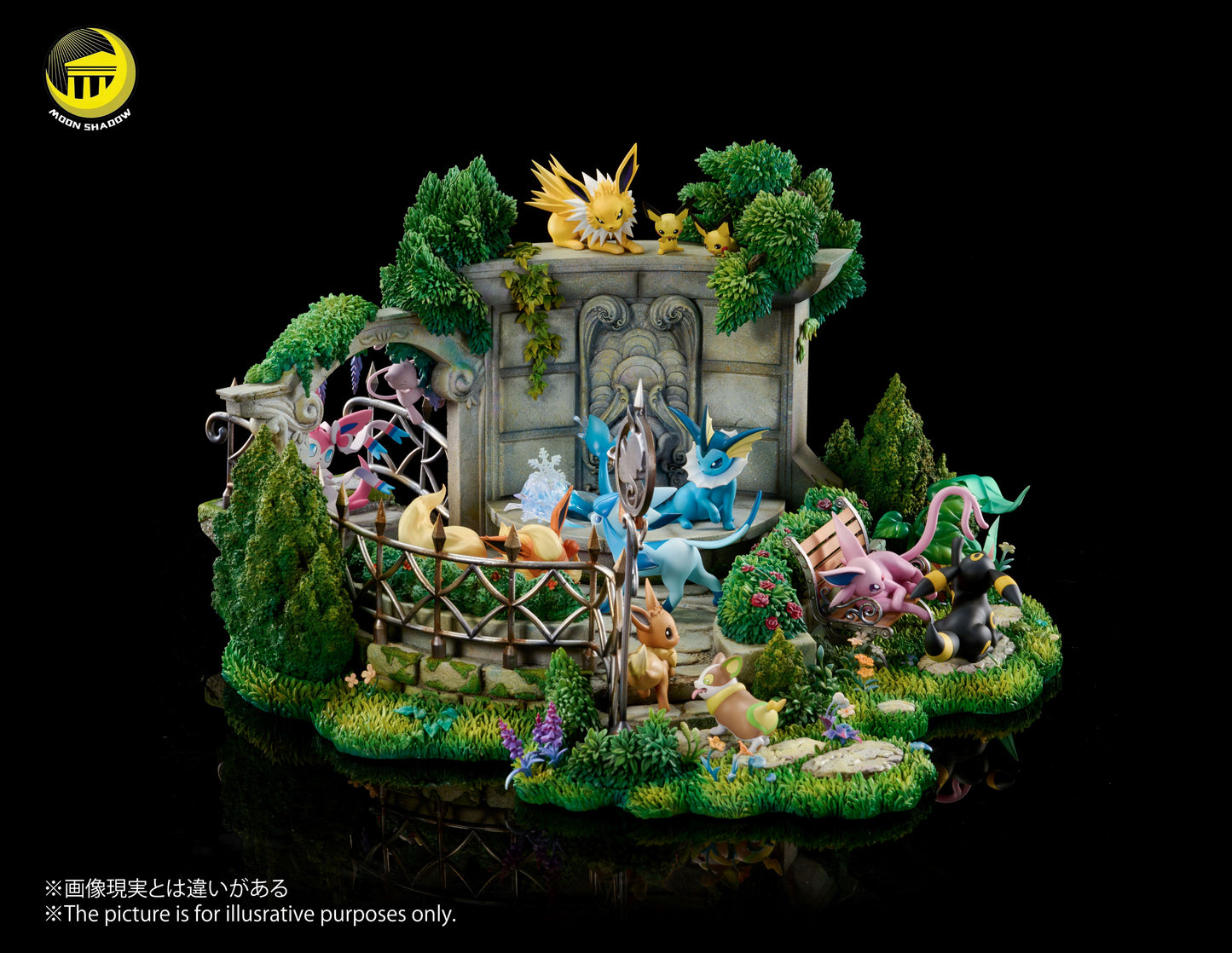 MOON SHADOW STUDIO - POKEMON: ANNIVERSARY MODEL, EEVEE FAMILY GARDEN SCENE [PRE-ORDER]