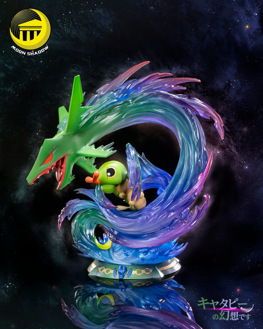 MOON SHADOW STUDIO – POKEMON: AWAKENING SERIES 9. CATERPIE AND RAYQUAZA [SOLD OUT]