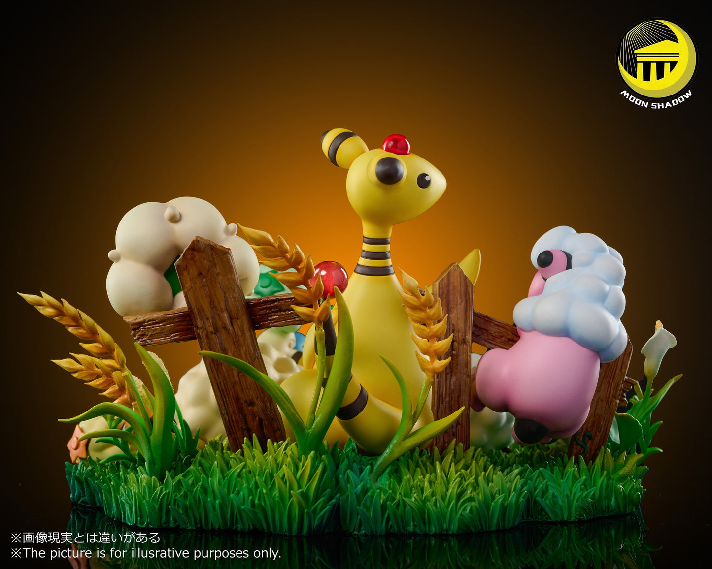 MOON SHADOW STUDIO – POKEMON: NATURE SERIES, AMPHAROS EVOLUTION FAMILY [PRE-ORDER]
