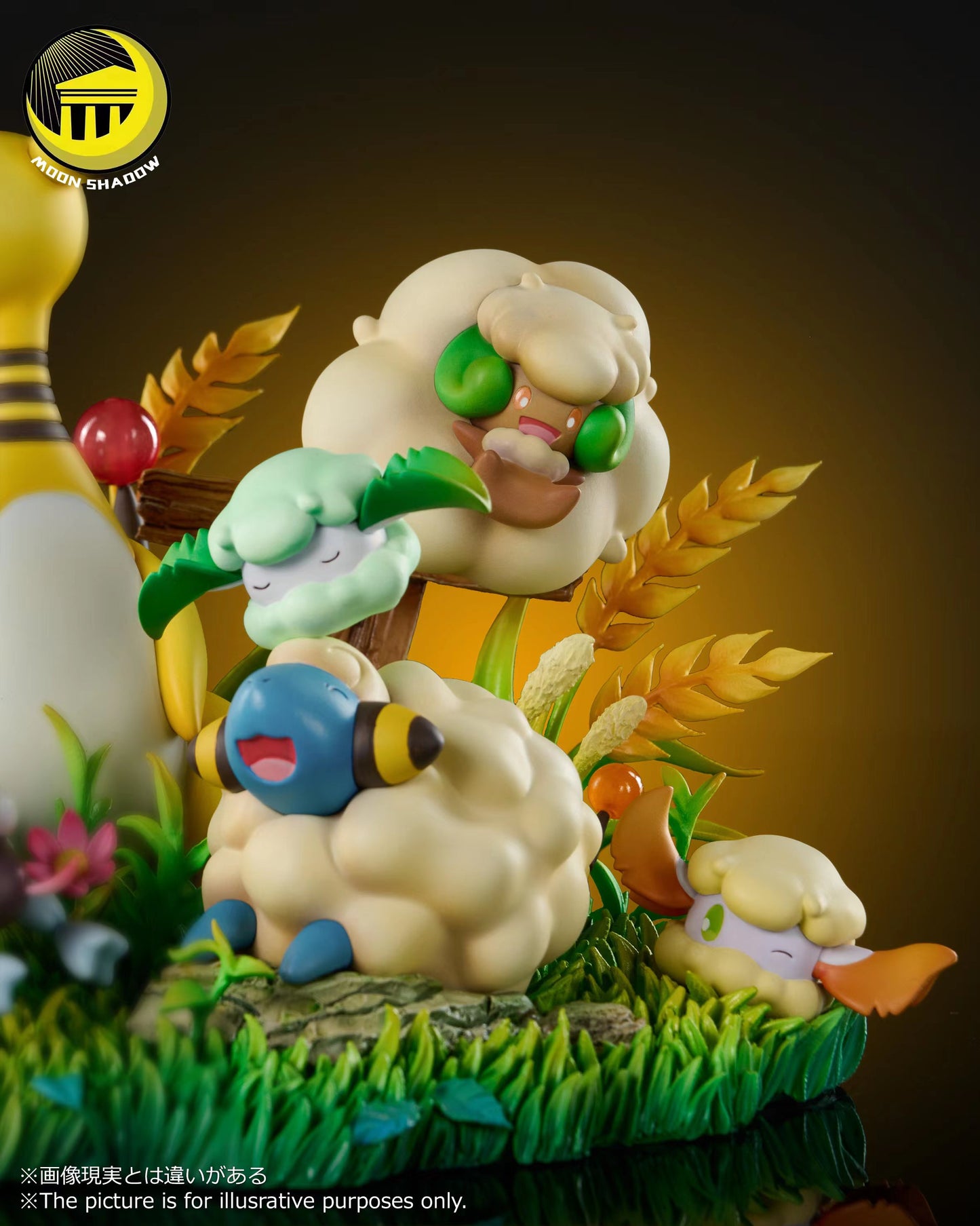 MOON SHADOW STUDIO – POKEMON: NATURE SERIES, AMPHAROS EVOLUTION FAMILY [PRE-ORDER]