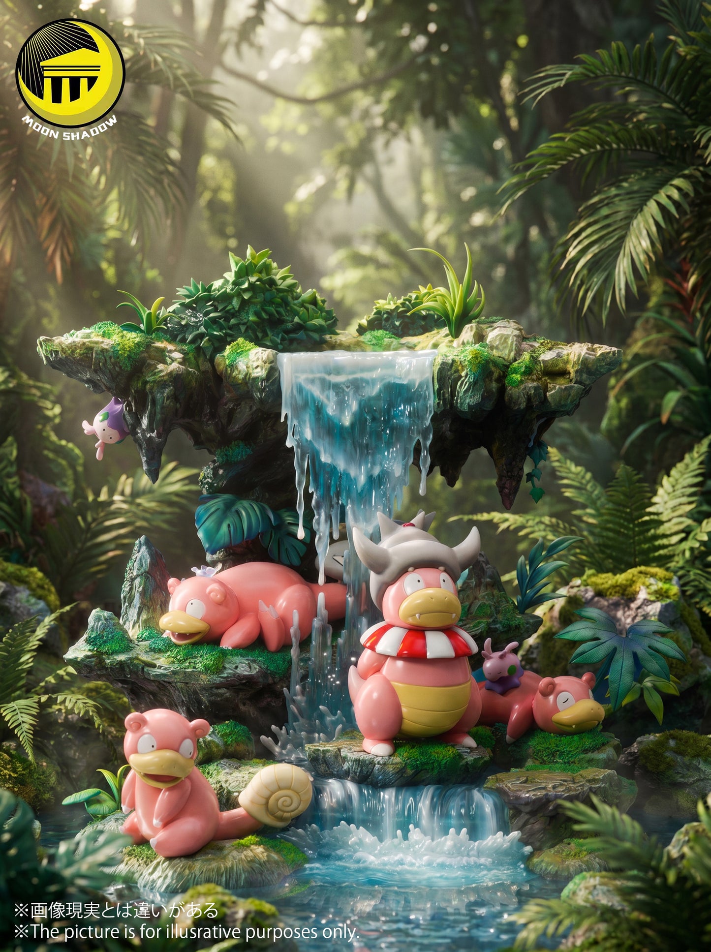 MOON SHADOW STUDIO – POKEMON: NATURE SERIES, SLOWPOKE FAMILY [PRE-ORDER]